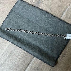 1/10 CTTW diamond sterling silver bracelet